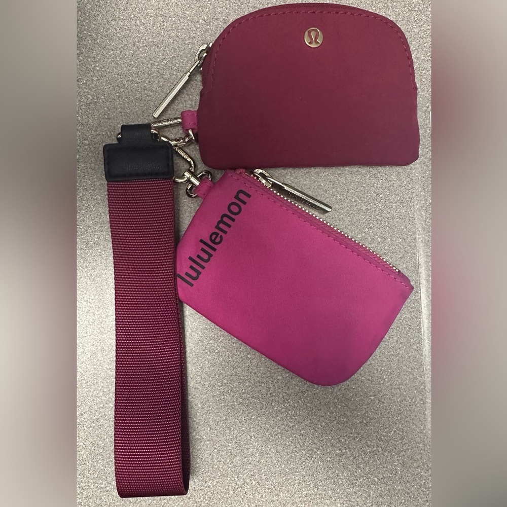 Lululemon Key Chain with 2 pouches